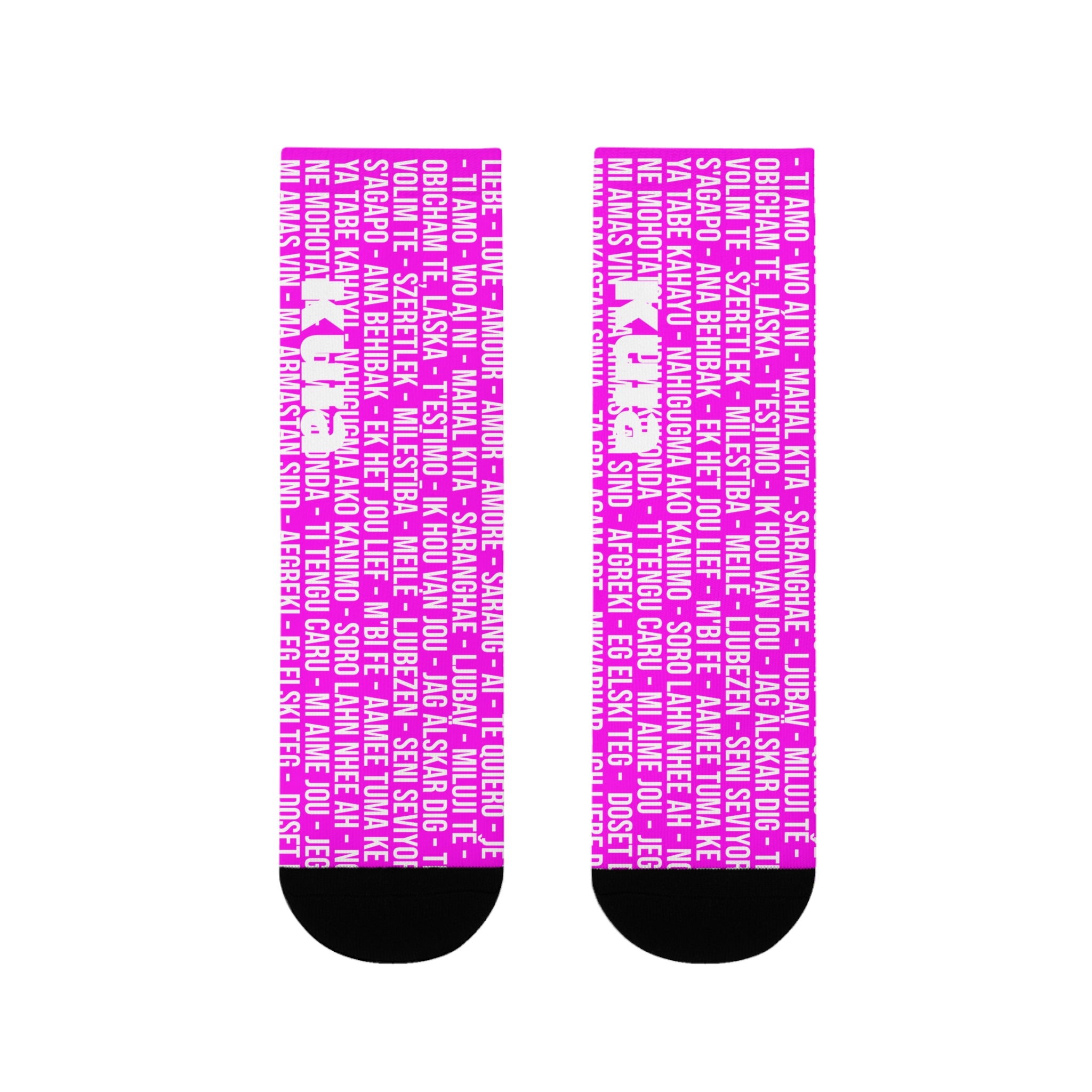 KUIA "Thousand LOL" Magenta Socks