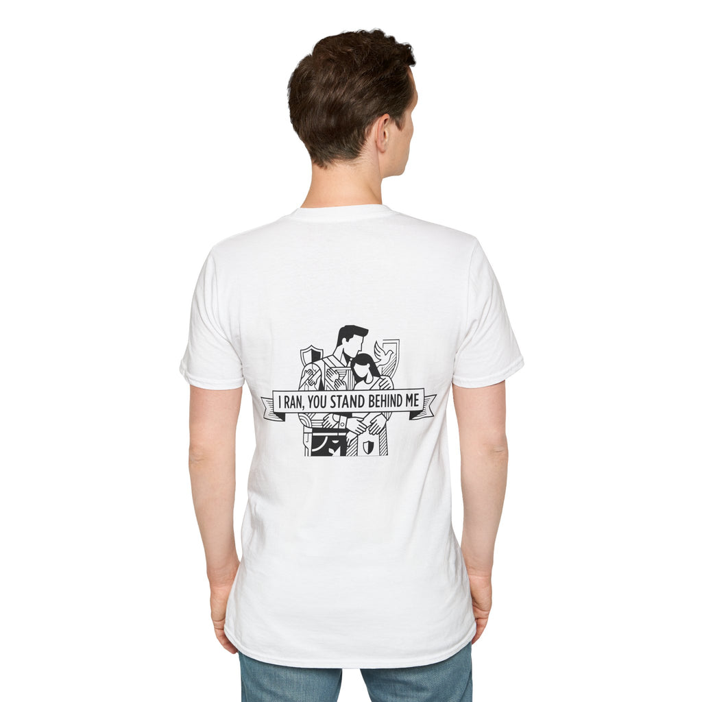 KUIA "I ran, you stand behind me" T-shirt