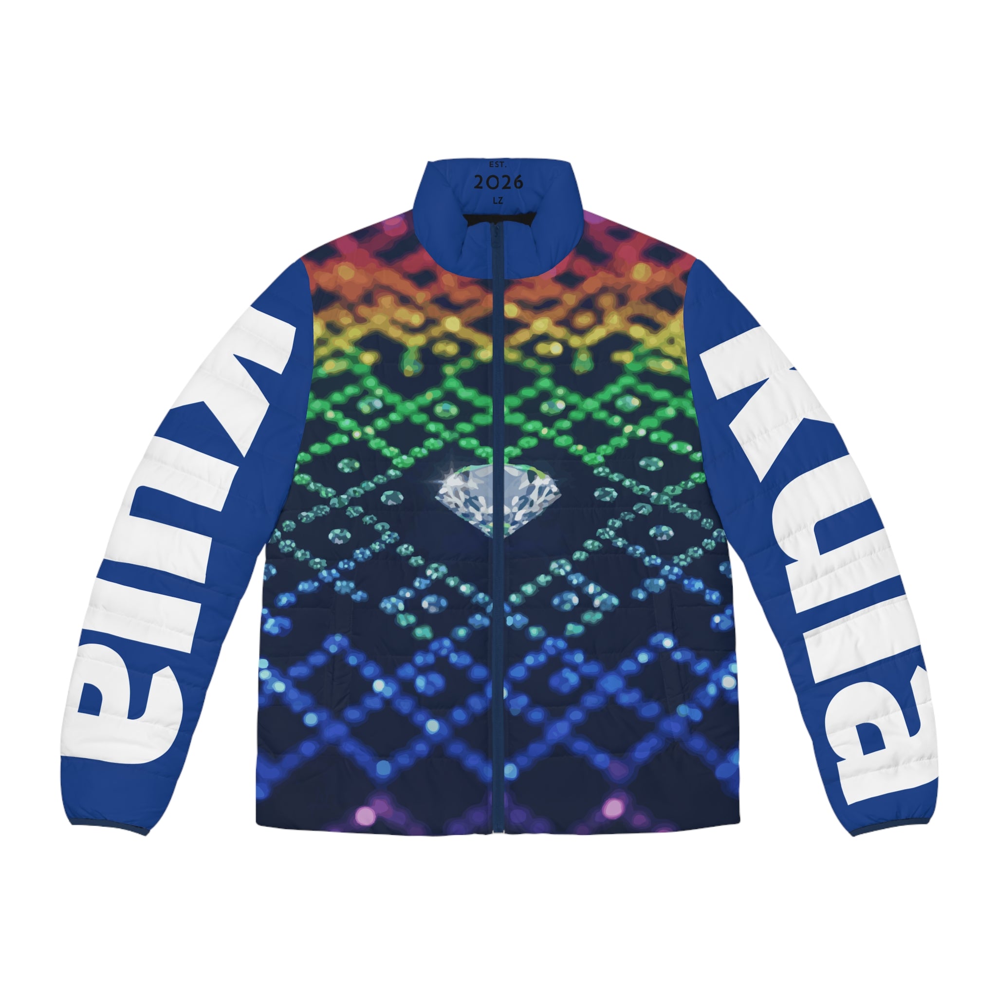 KUIA "Diamonds are a Prides best friend" Puffer Jacket