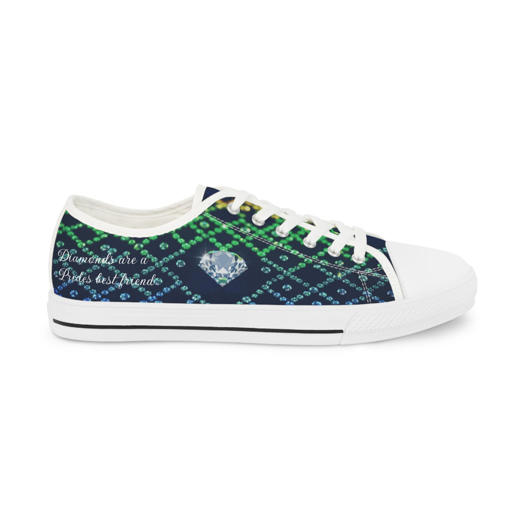 KUIA "Diamonds are a Prides best friend" Low Top Sneakers