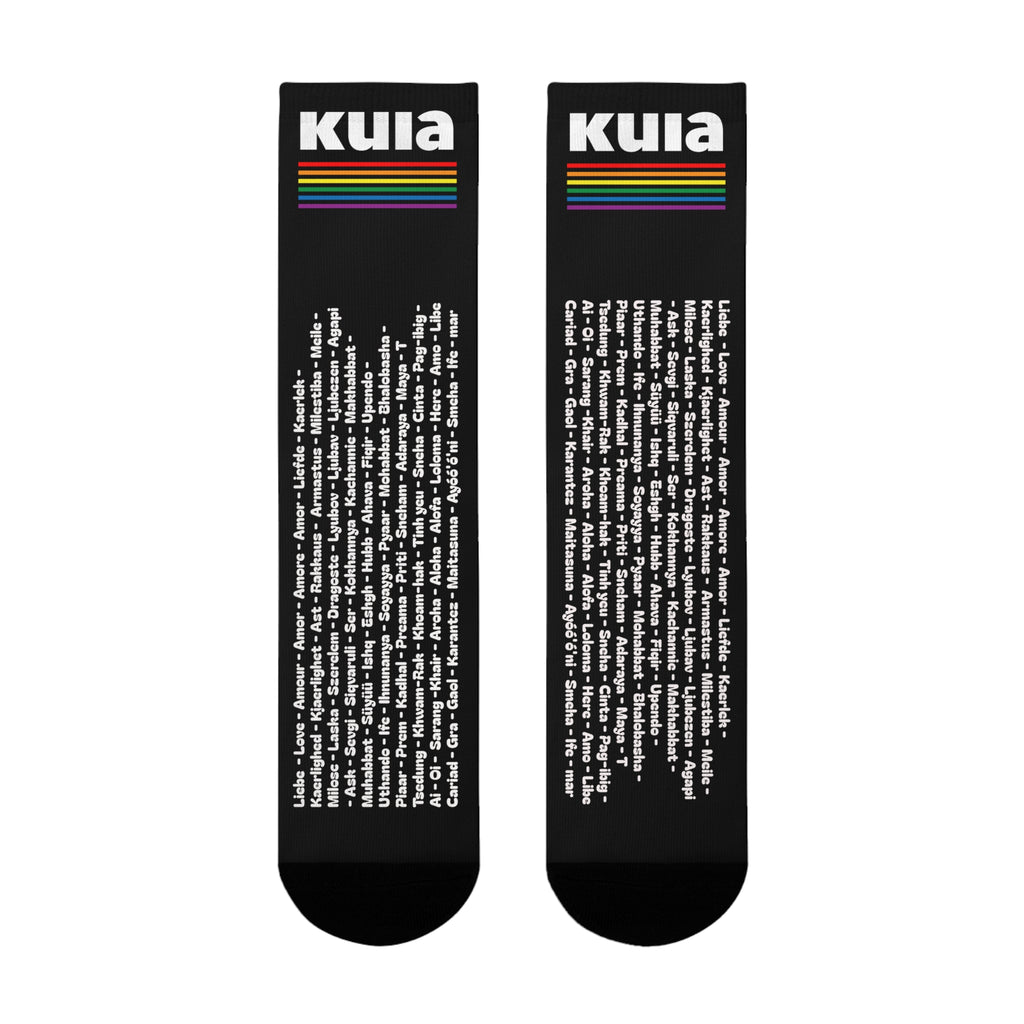 KUIA Love Language for everyone Socks
