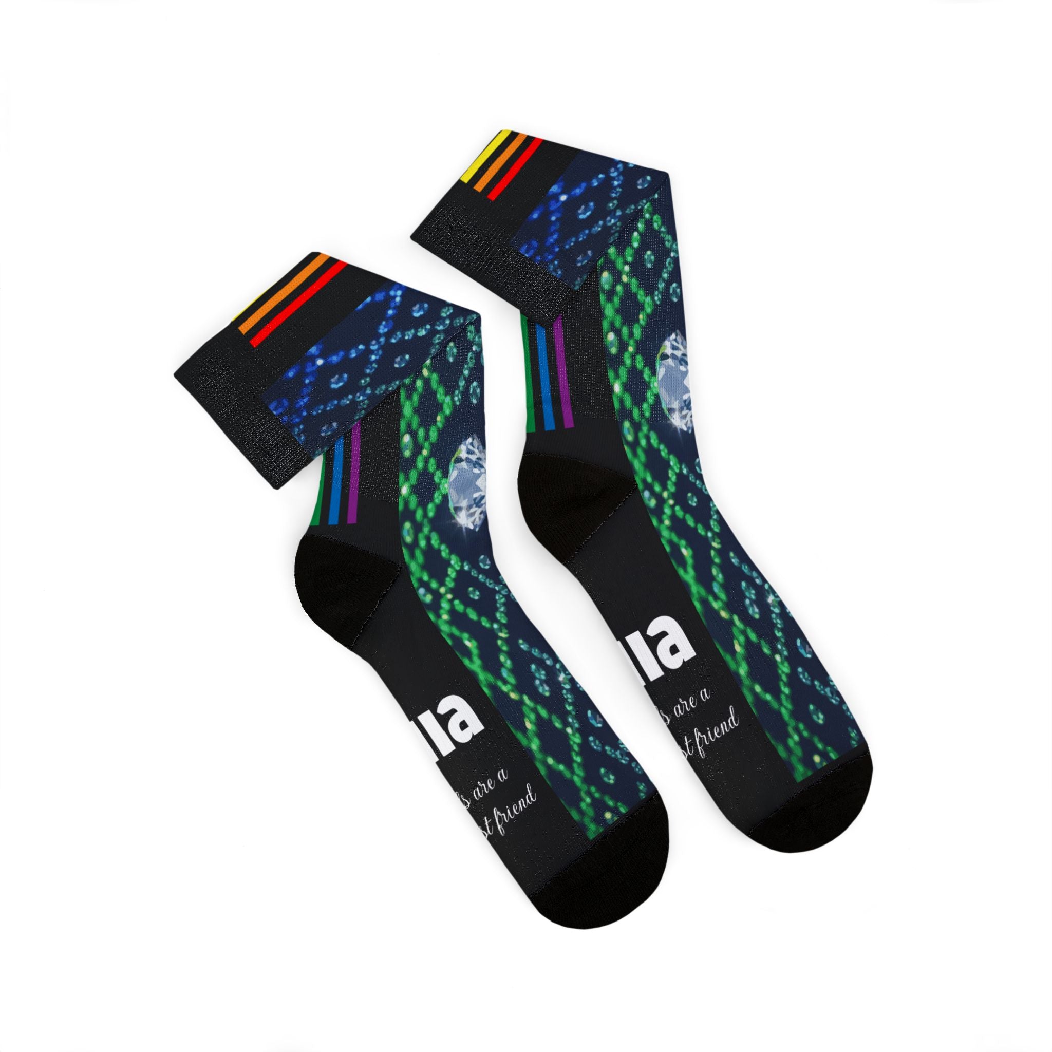 KUIA "Diamonds are a Prides best friend" Sublimation Socks