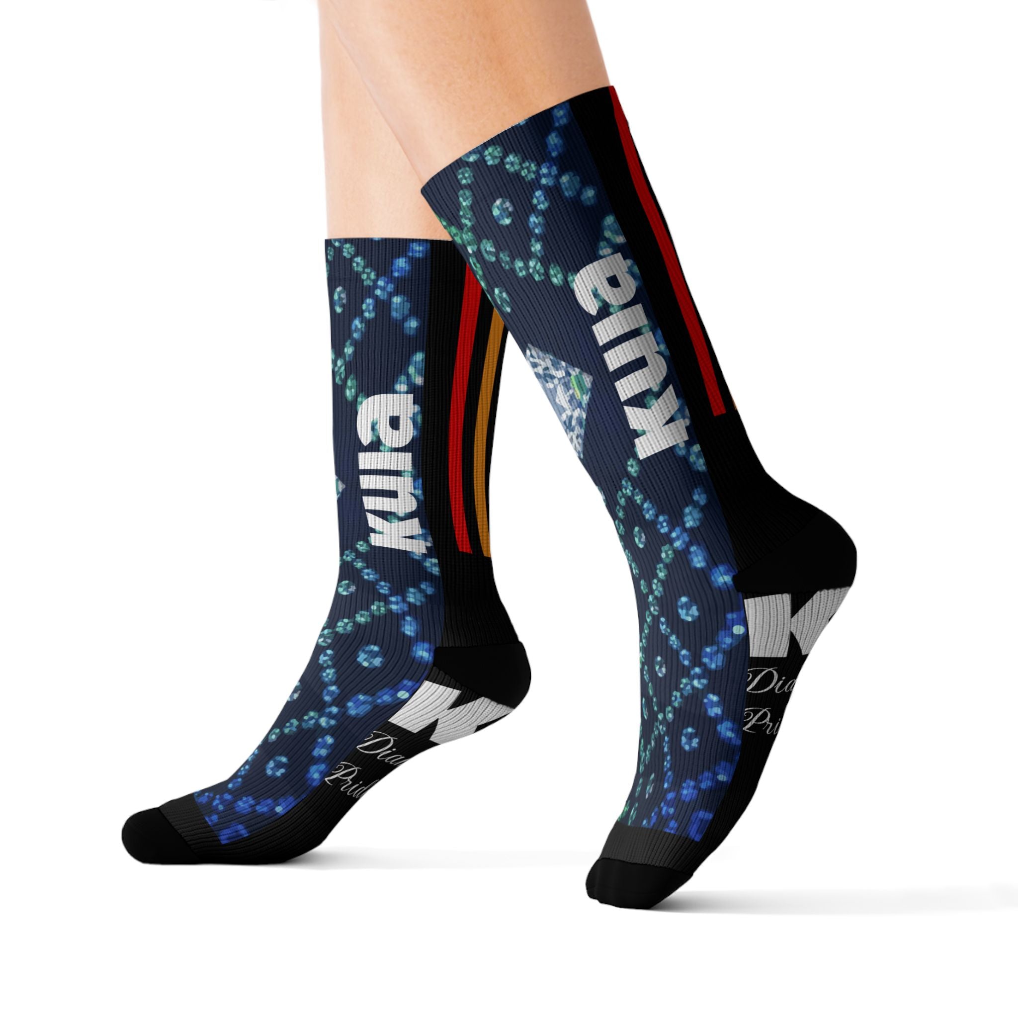 KUIA "Diamonds are a Prides best friend" Sublimation Socks