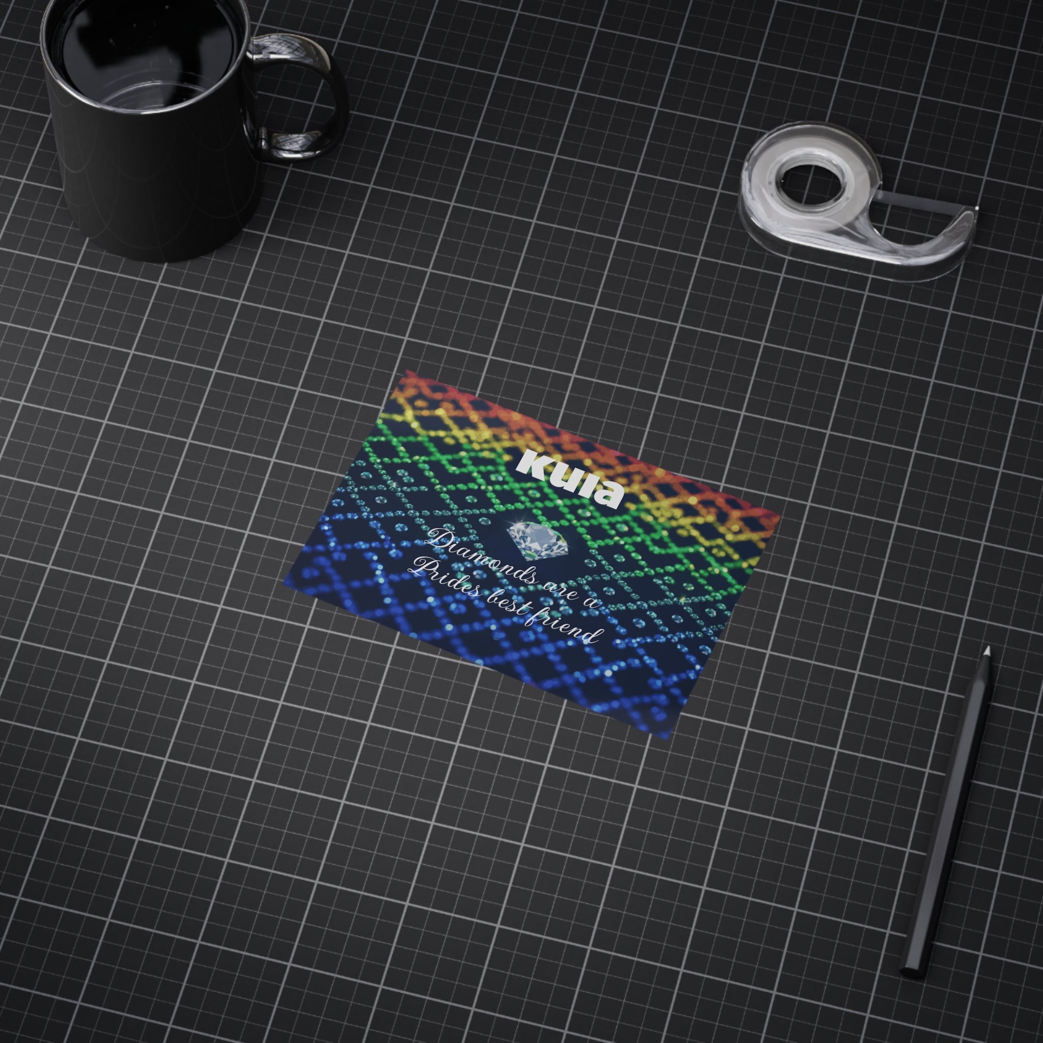 KUIA "Diamonds are a Prides best friend" - Unframed Art Print