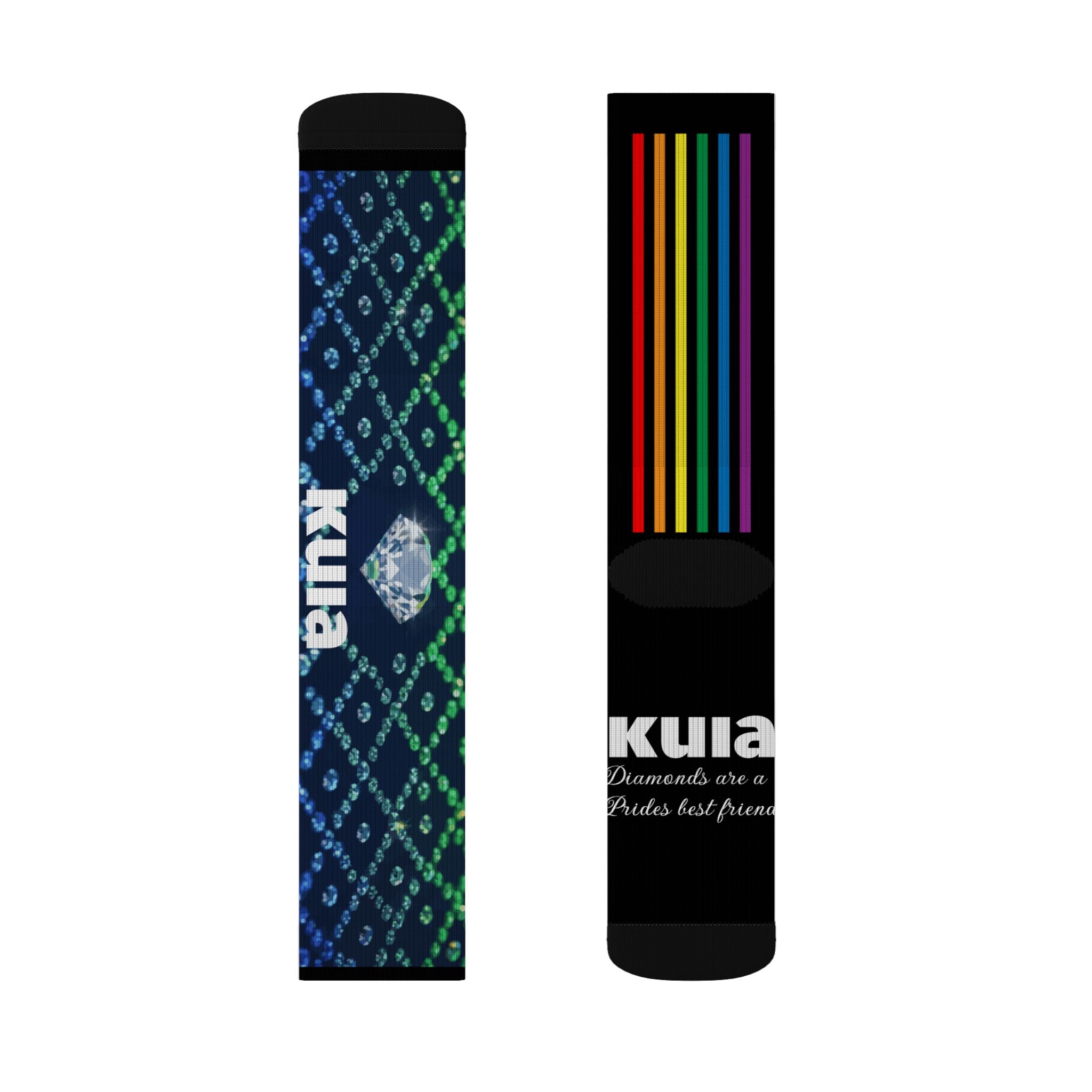 KUIA "Diamonds are a Prides best friend" Sublimation Socks