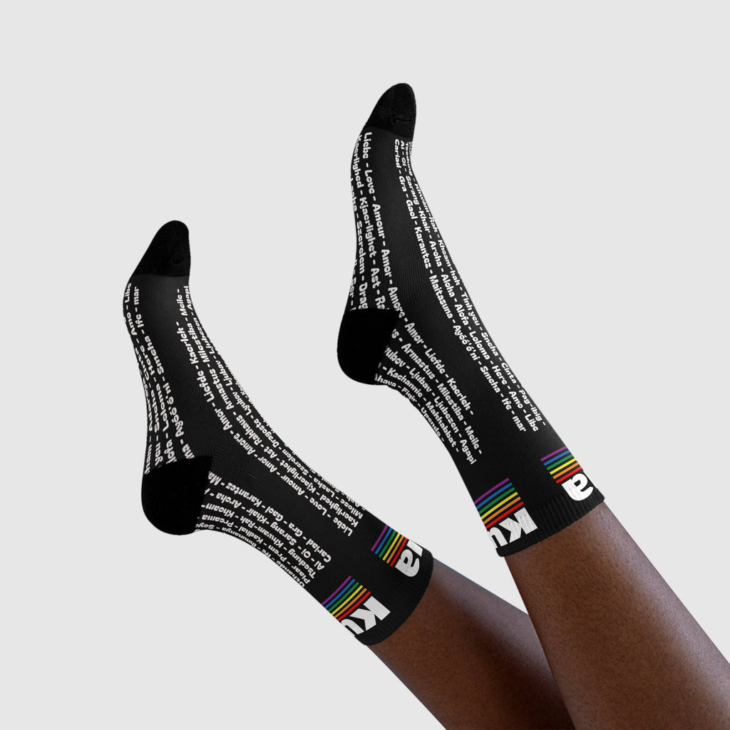 KUIA Love Language for everyone Socks