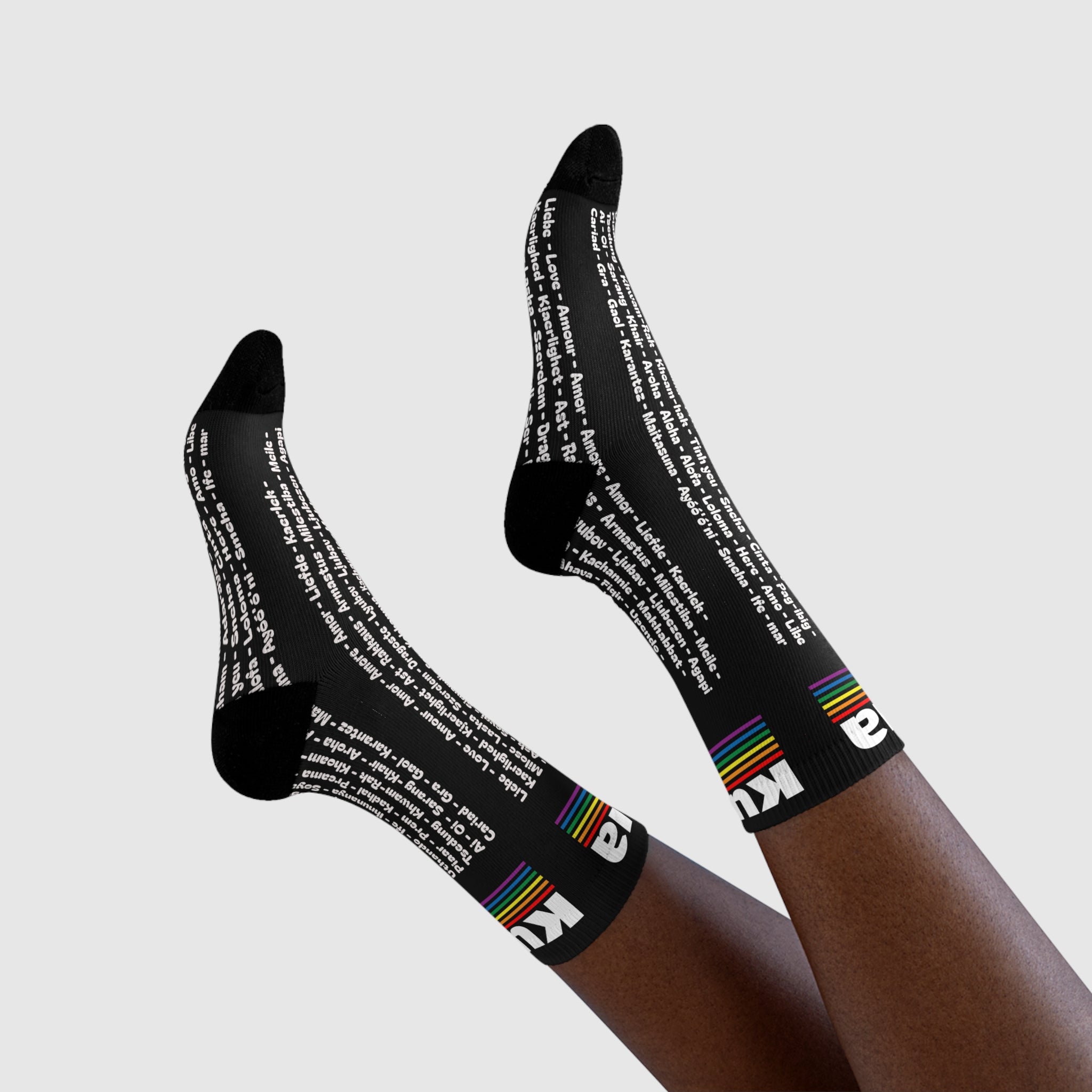 KUIA Love Language for everyone Socks