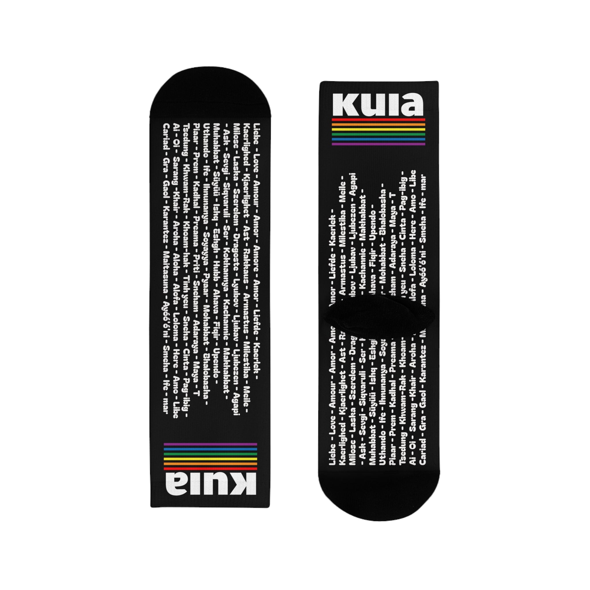 KUIA Love Language for everyone Socks
