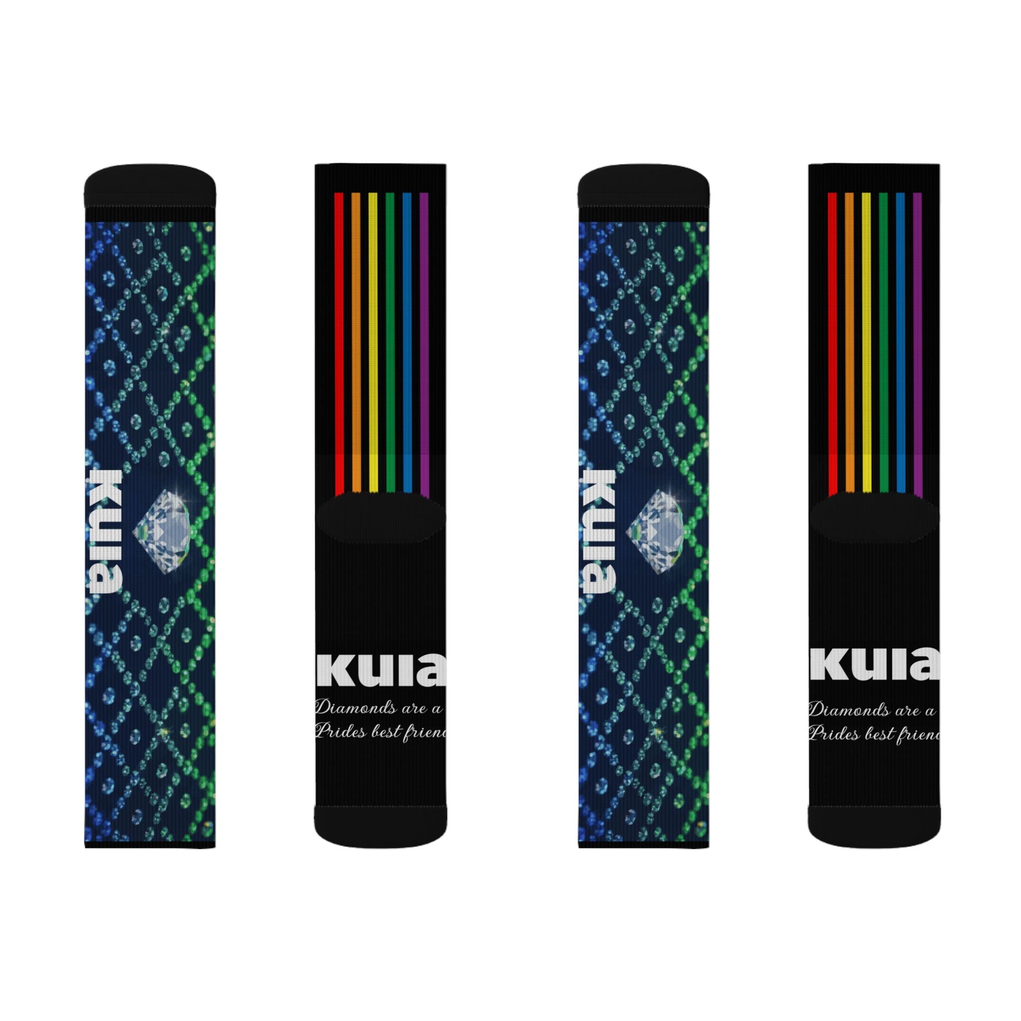 KUIA "Diamonds are a Prides best friend" Sublimation Socks