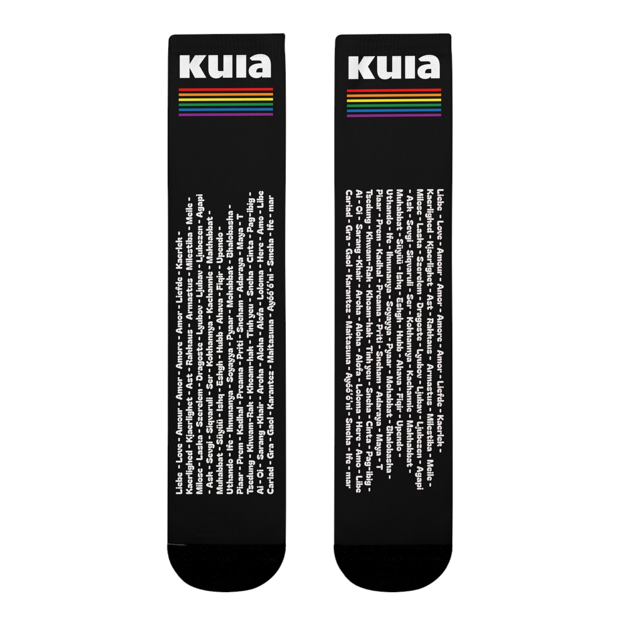 KUIA Love Language for everyone Socks