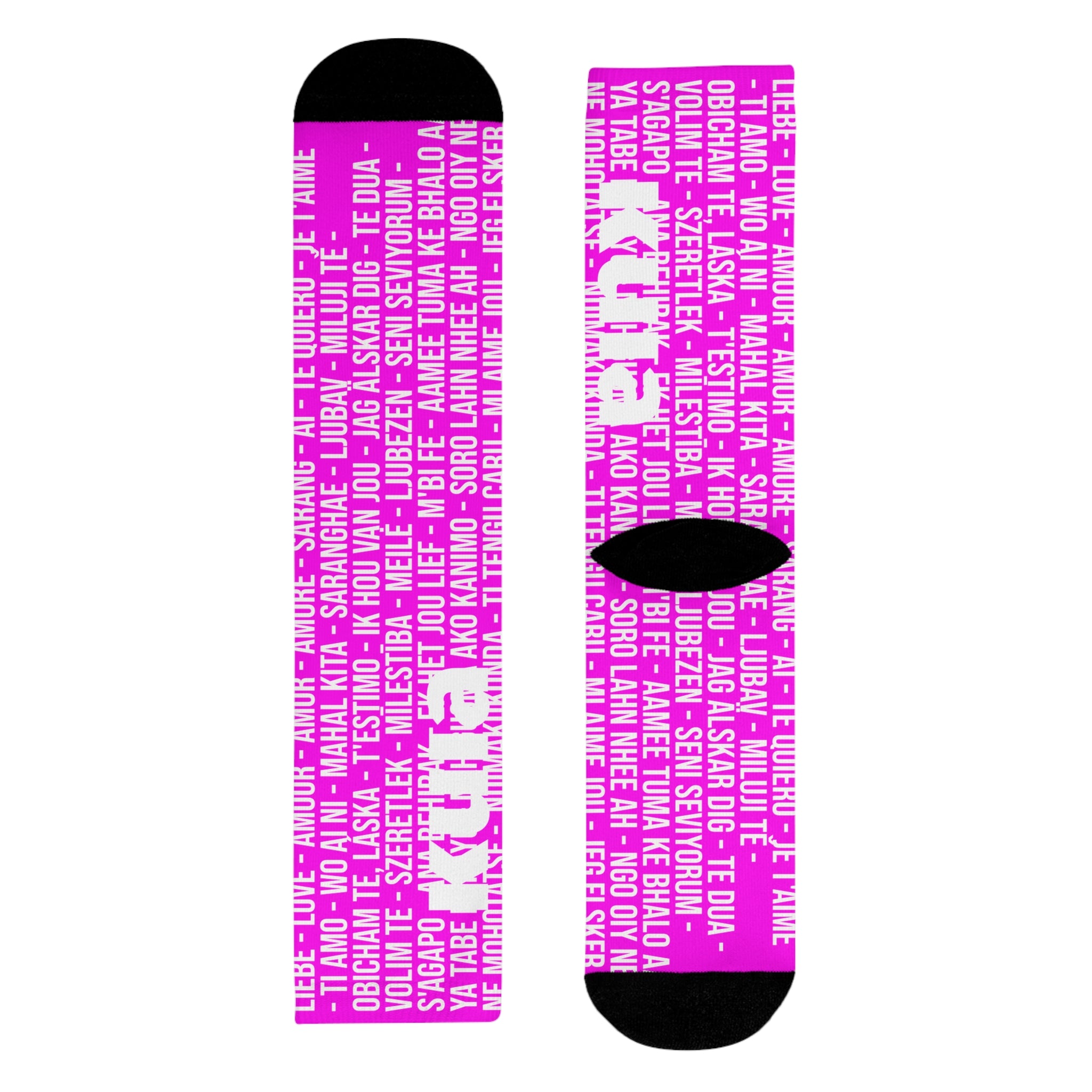 KUIA "Thousand LOL" Magenta Socks