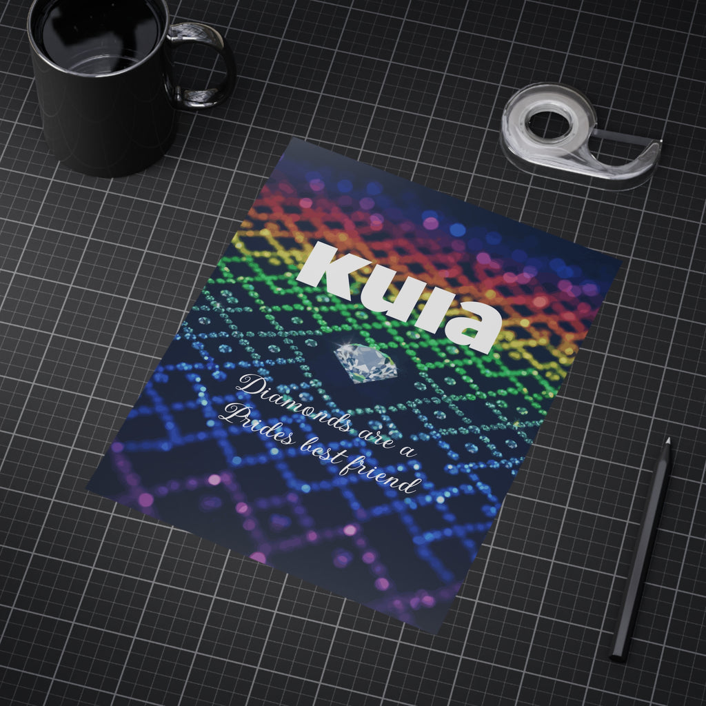 KUIA "Diamonds are a Prides best friend" - Unframed Art Print