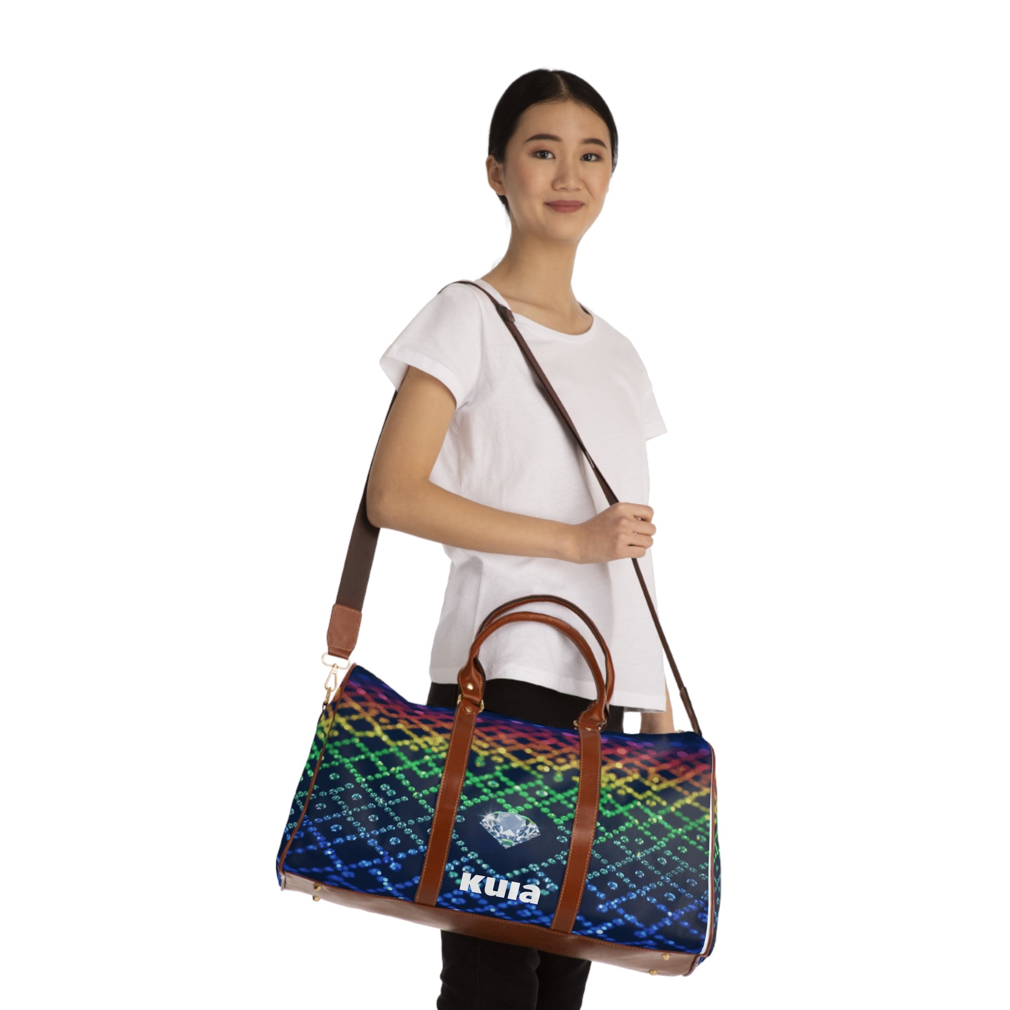 KUIA "Diamonds are a Prides best friend" Waterproof Travel Bag