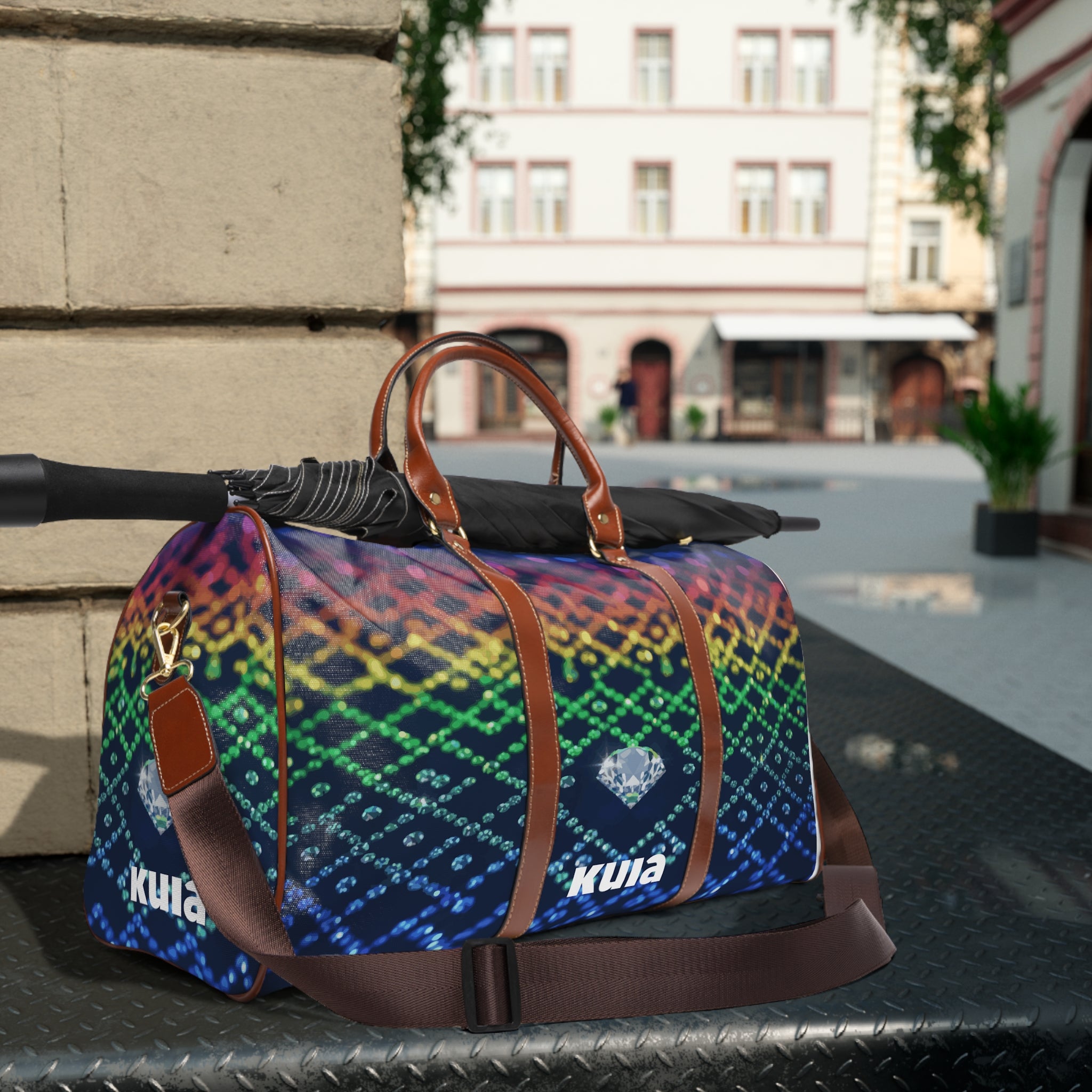 KUIA "Diamonds are a Prides best friend" Waterproof Travel Bag