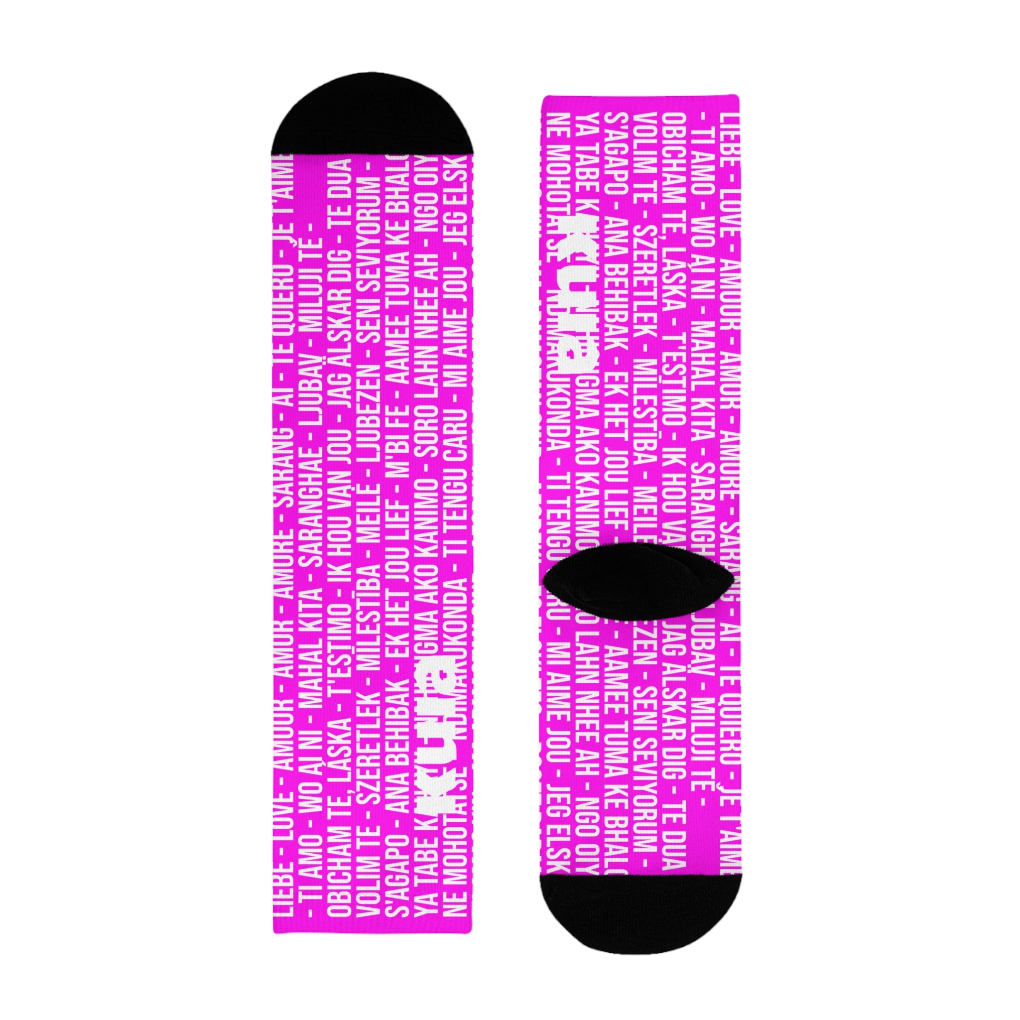 KUIA "Thousand LOL" Magenta Socks