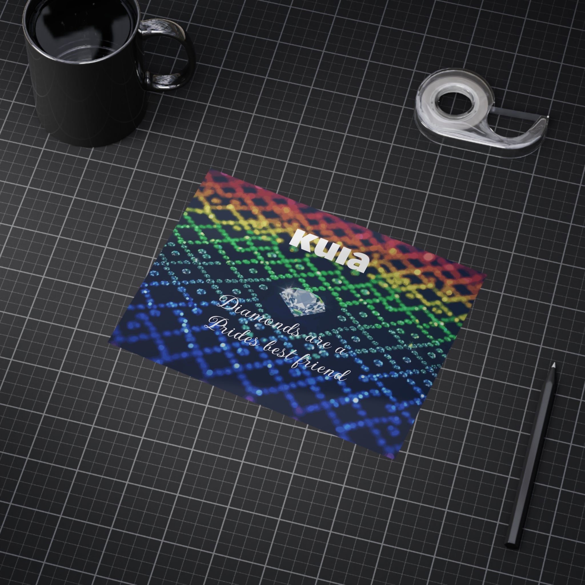 KUIA "Diamonds are a Prides best friend" - Unframed Art Print