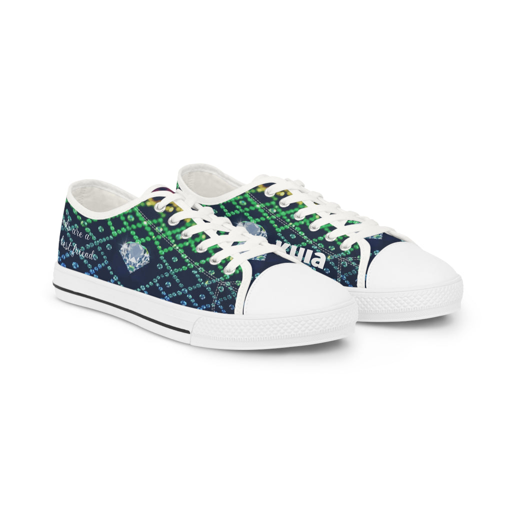 KUIA "Diamonds are a Prides best friend" Low Top Sneakers
