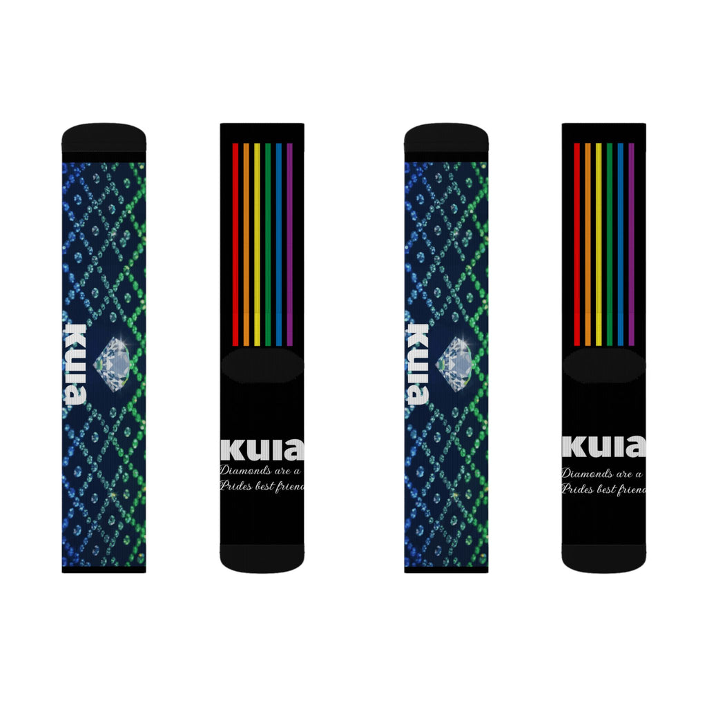 KUIA "Diamonds are a Prides best friend" Sublimation Socks