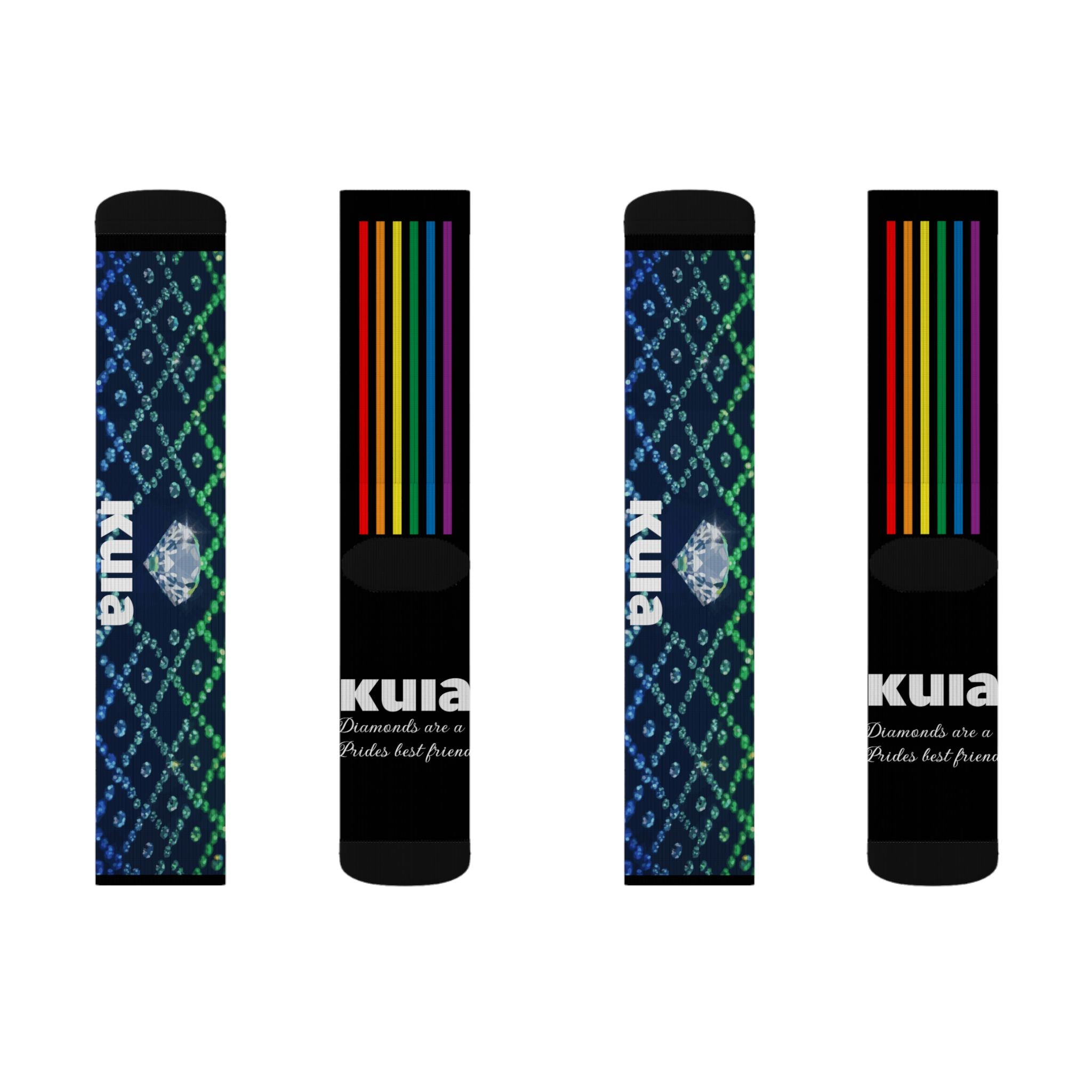 KUIA "Diamonds are a Prides best friend" Sublimation Socks