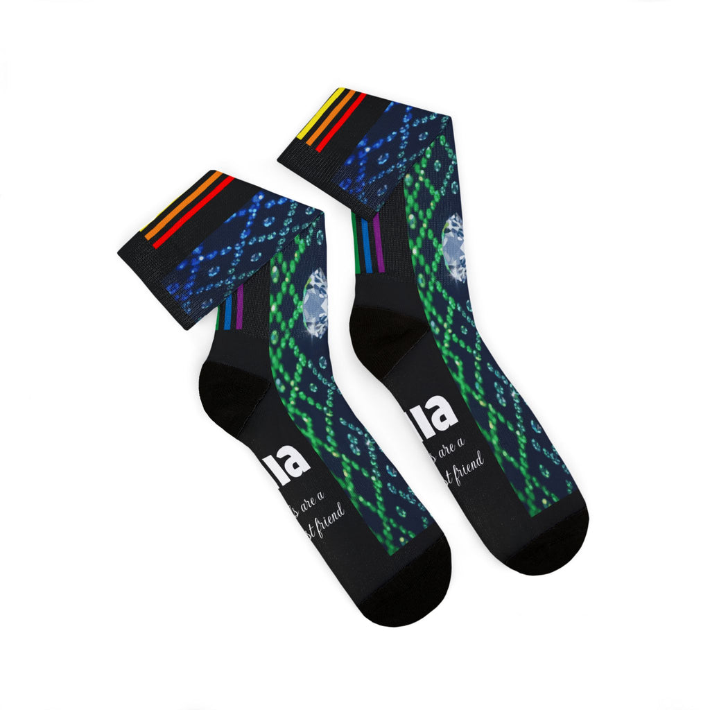 KUIA "Diamonds are a Prides best friend" Sublimation Socks