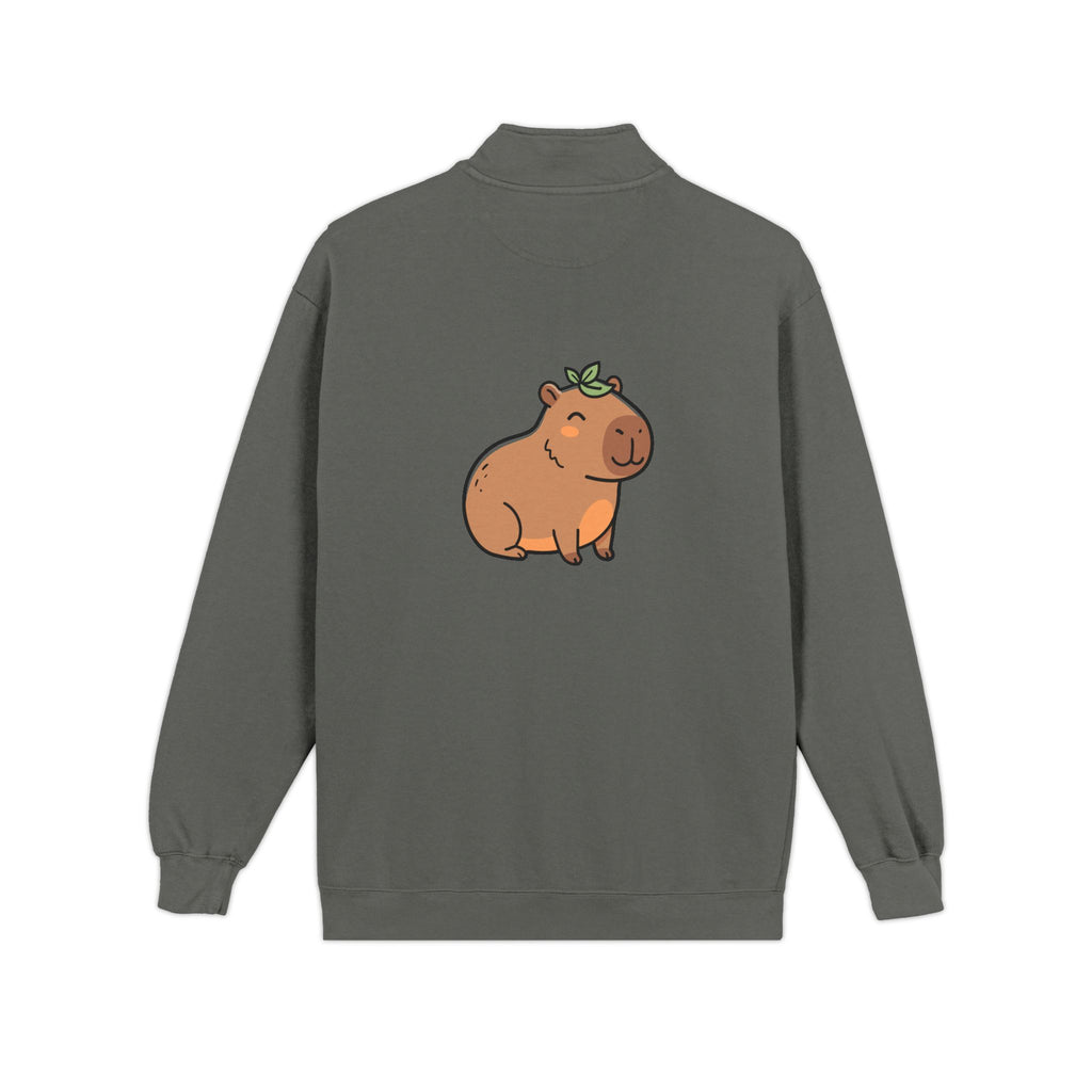 KUIA Capybara Cozy Quarter-Zip Sweatshirt