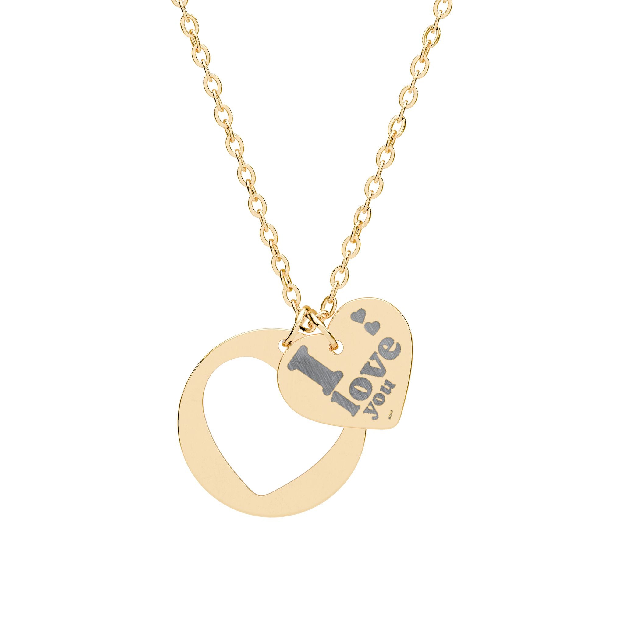 KUIA "I Love You" Heart-Necklace