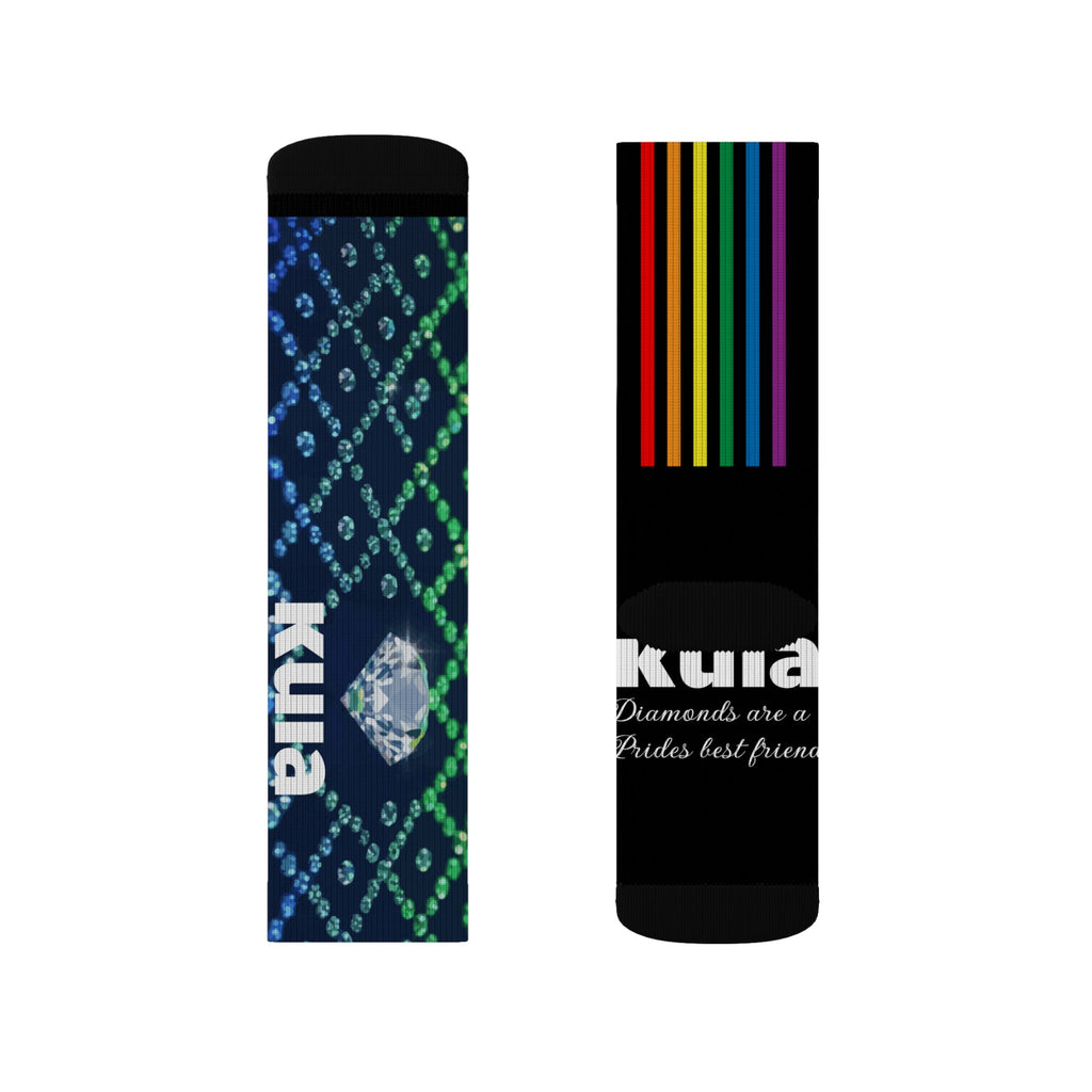 KUIA "Diamonds are a Prides best friend" Sublimation Socks