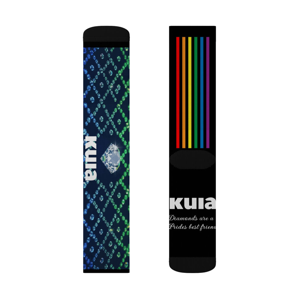 KUIA "Diamonds are a Prides best friend" Sublimation Socks