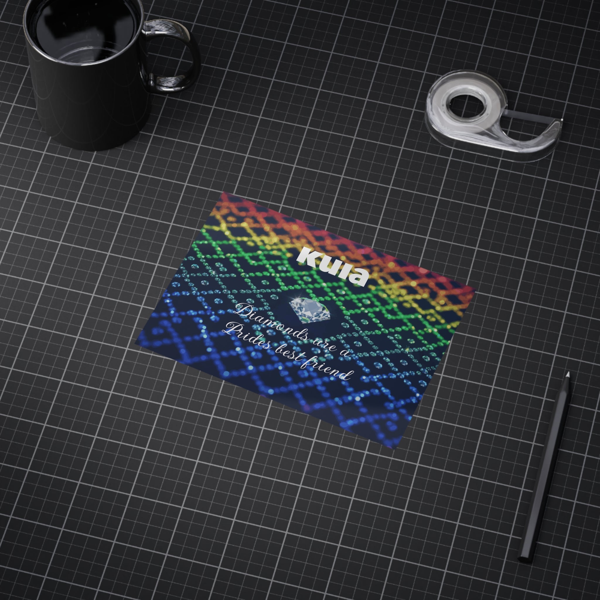 KUIA "Diamonds are a Prides best friend" - Unframed Art Print