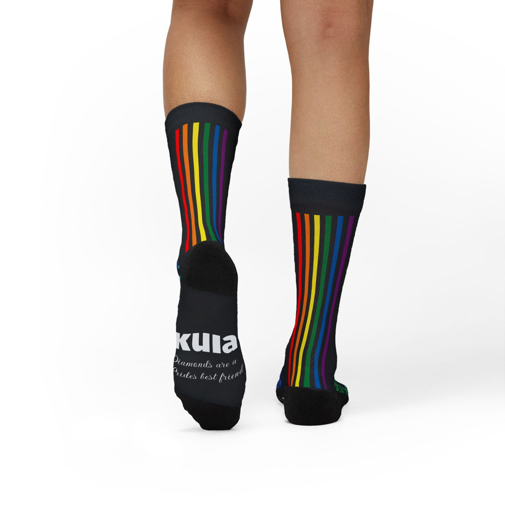 KUIA "Diamonds are a Prides best friend" Sublimation Socks