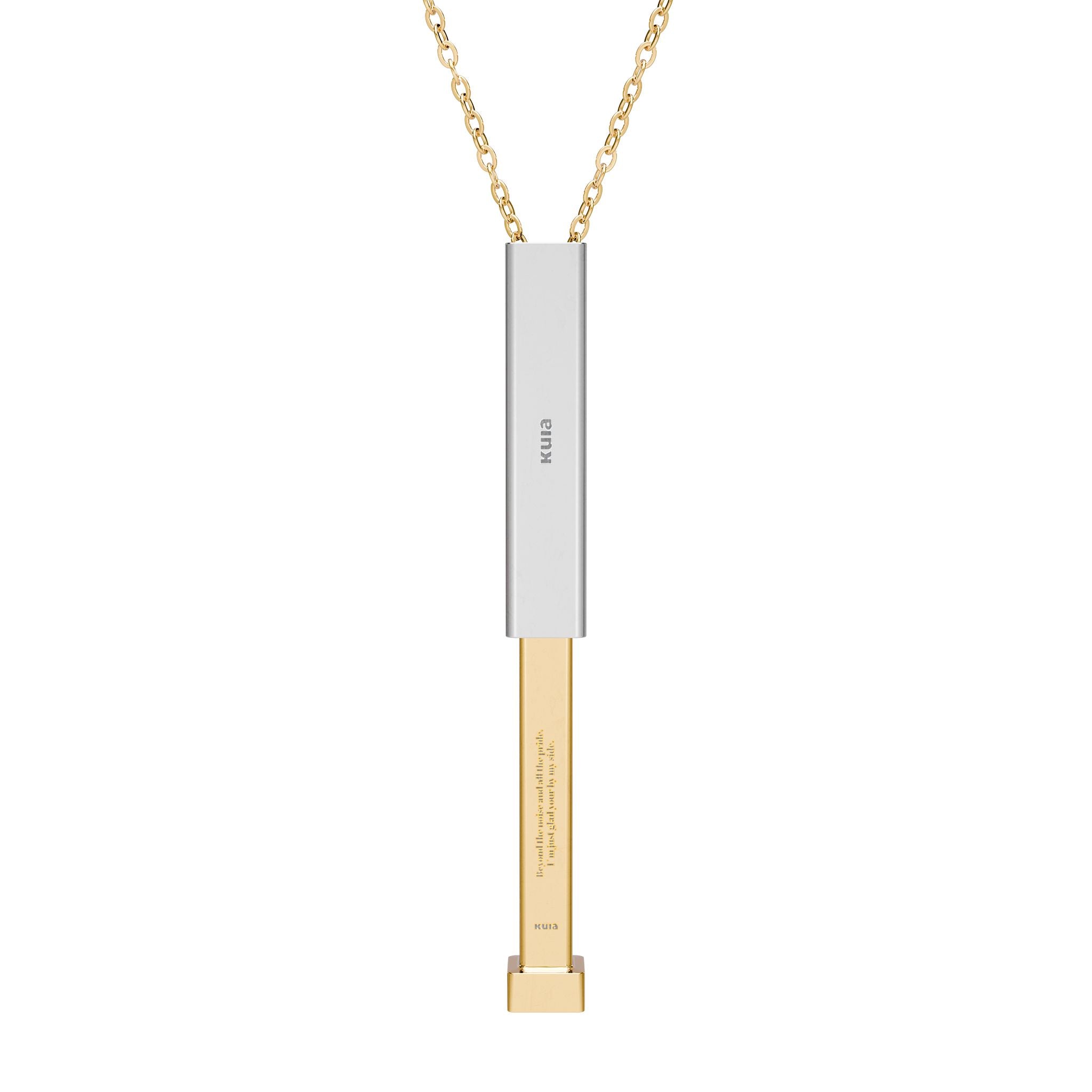 Copy of KUIA Hidden Message Bar Necklace