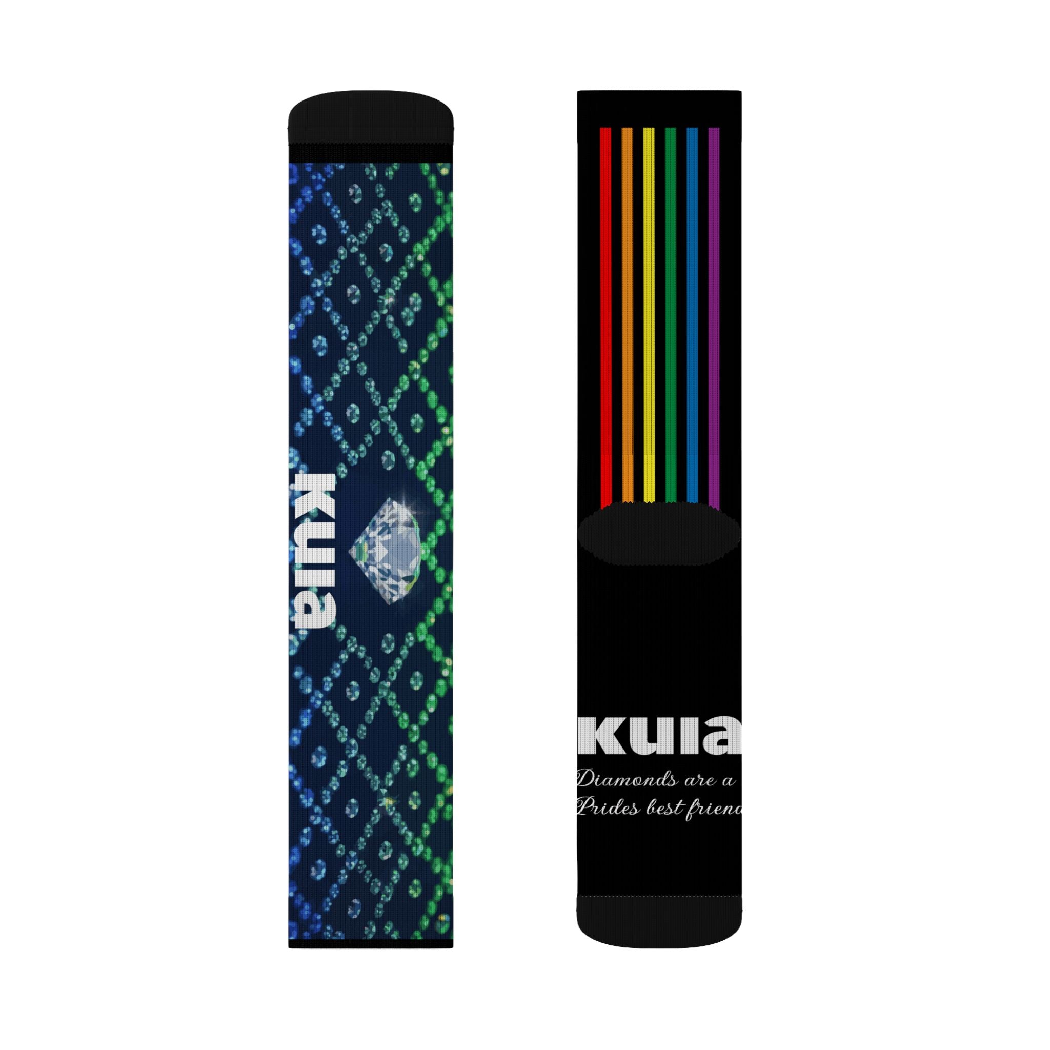 KUIA "Diamonds are a Prides best friend" Sublimation Socks