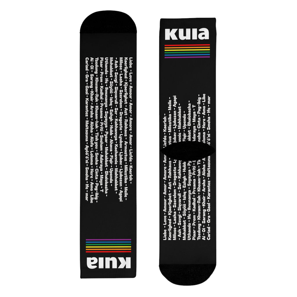 KUIA Love Language for everyone Socks