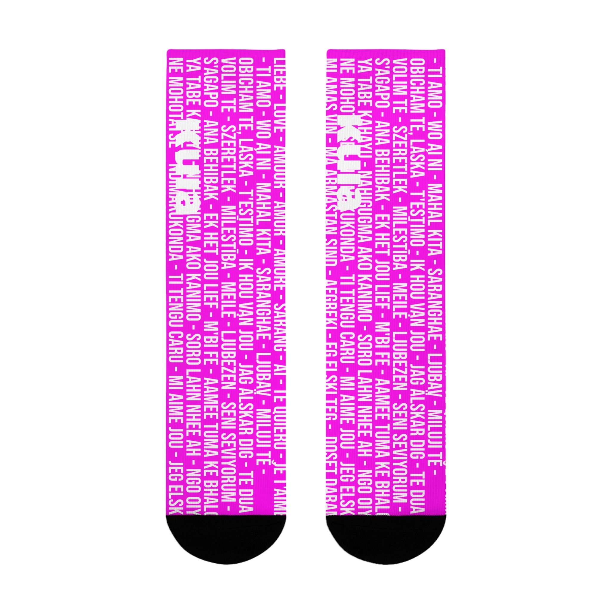 KUIA "Thousand LOL" Magenta Socks