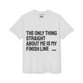 KUIA "The only thing straight about me is my finish line" DryBlend® Sport T-shirt