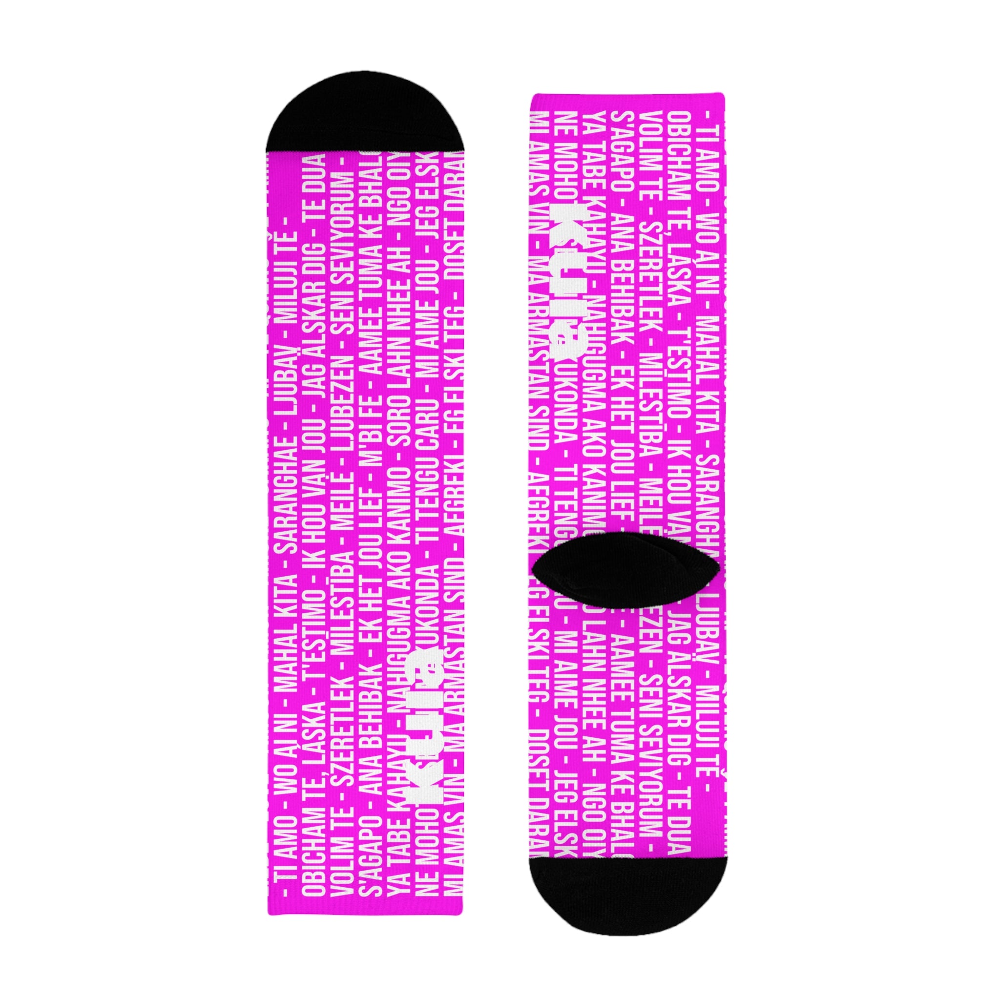KUIA "Thousand LOL" Magenta Socks