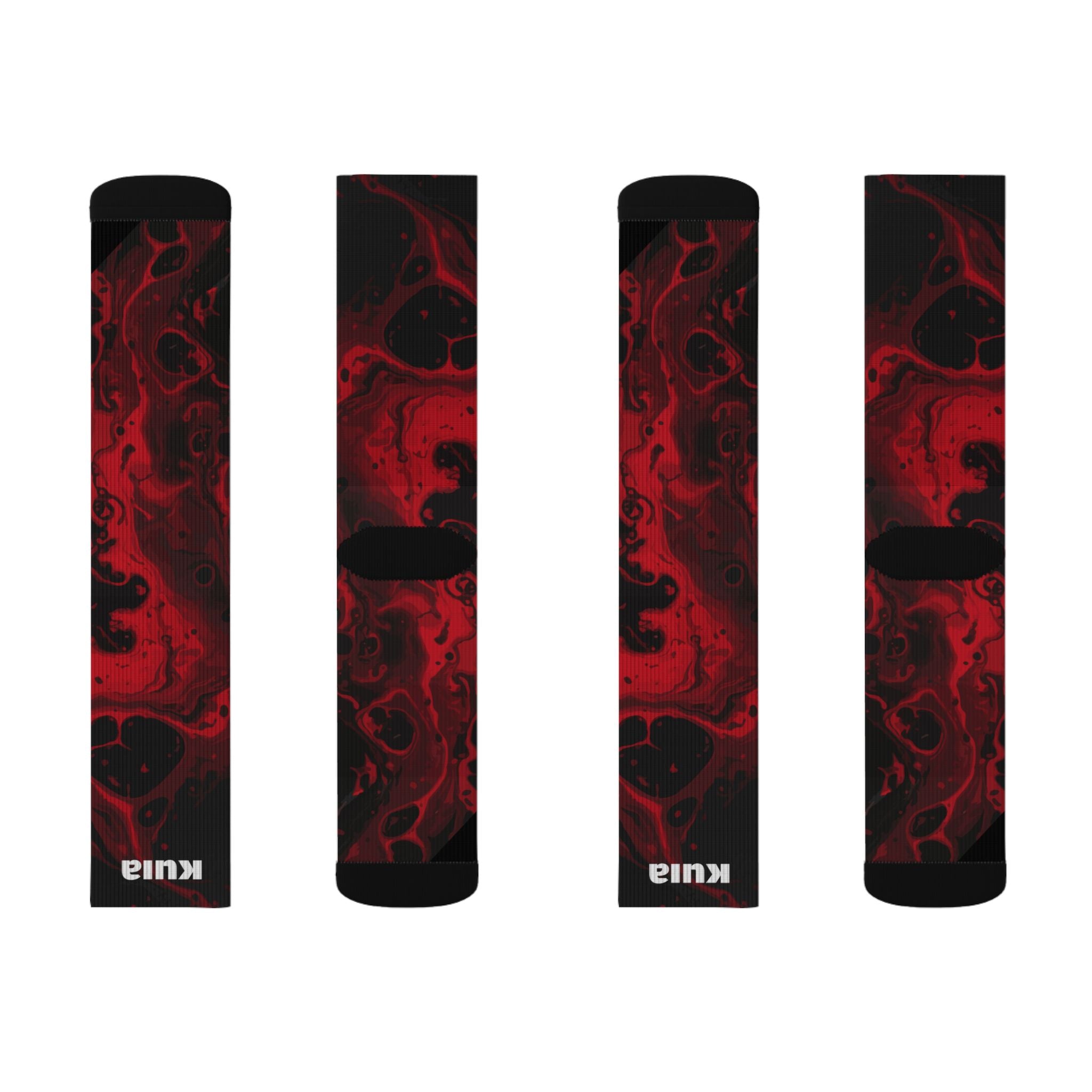 KUIA Magma-red Socks