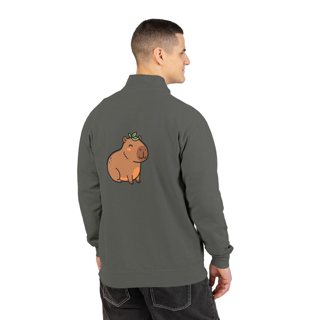 KUIA Capybara Cozy Quarter-Zip Sweatshirt