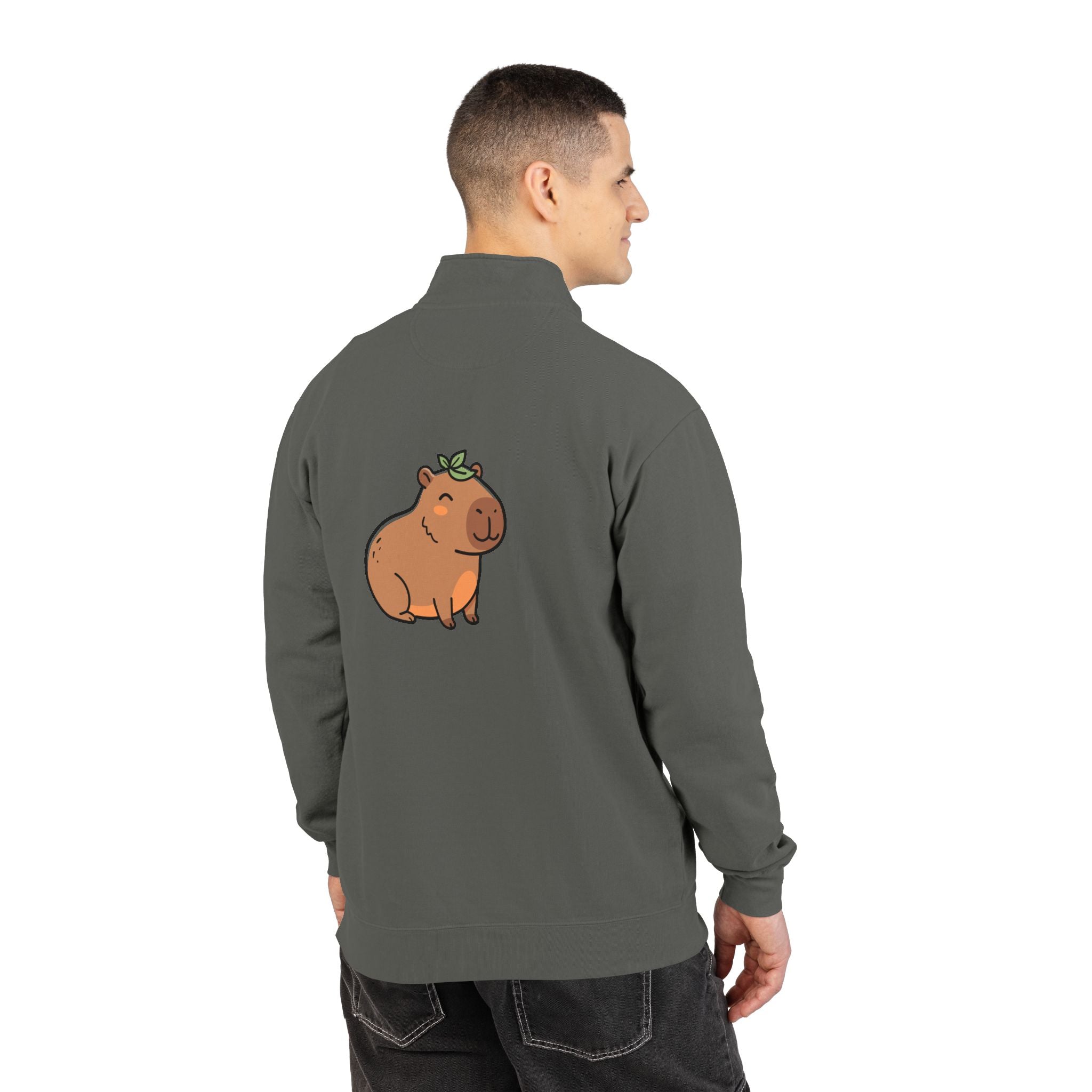 KUIA Capybara Cozy Quarter-Zip Sweatshirt
