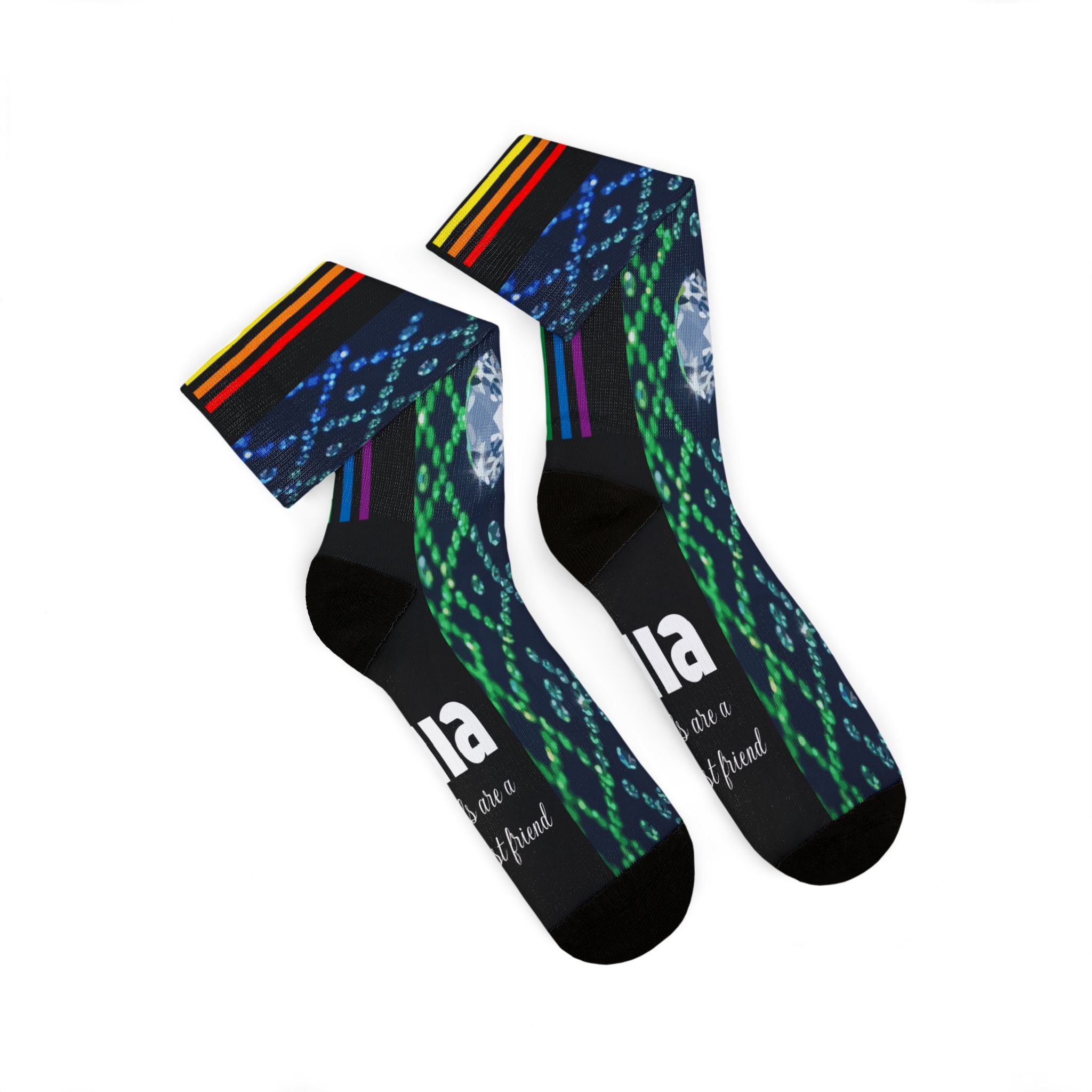 KUIA "Diamonds are a Prides best friend" Sublimation Socks