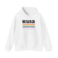 Kuia Rainbow Stripes Hoodie — Retro Pride-inspired Pullover