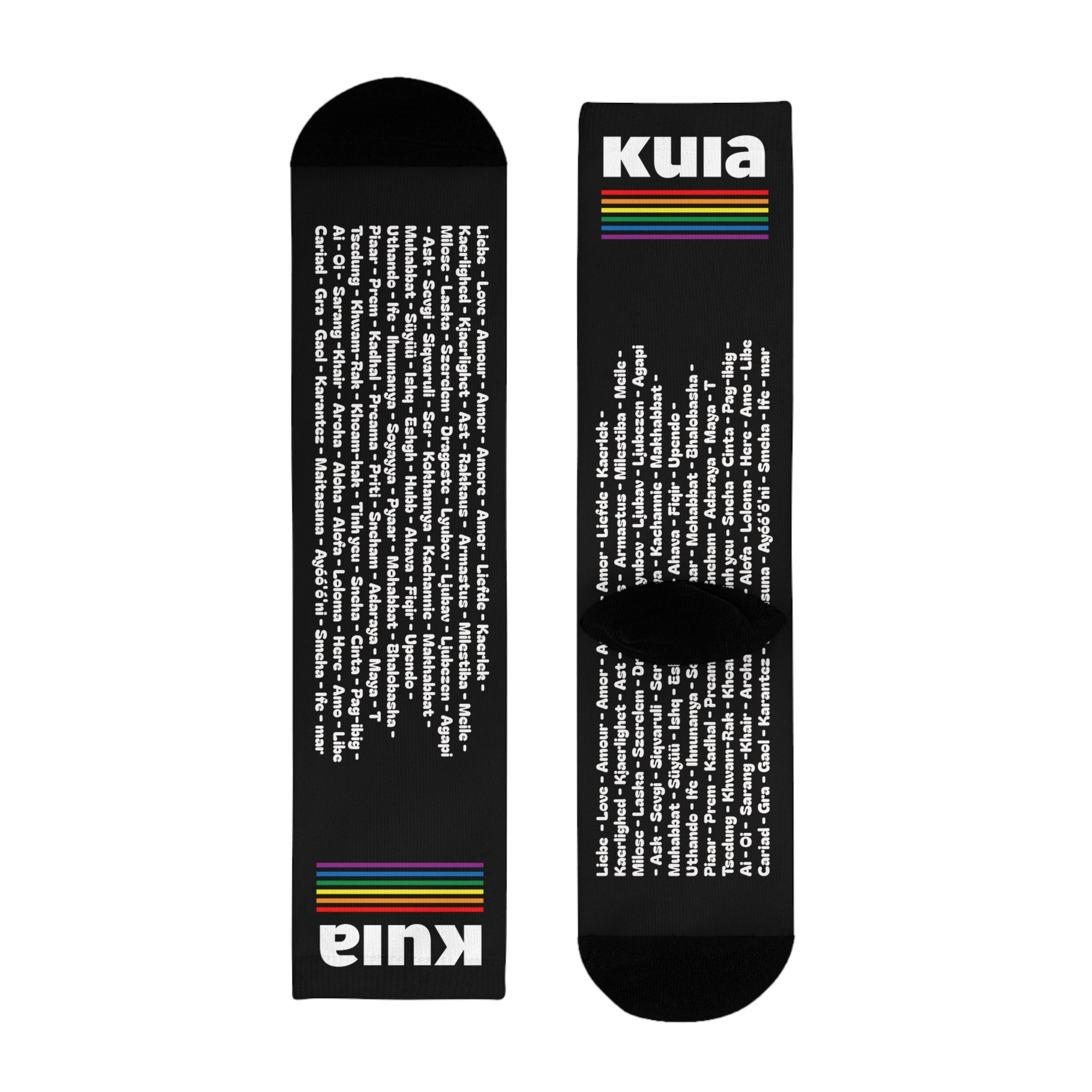 KUIA Love Language for everyone Socks