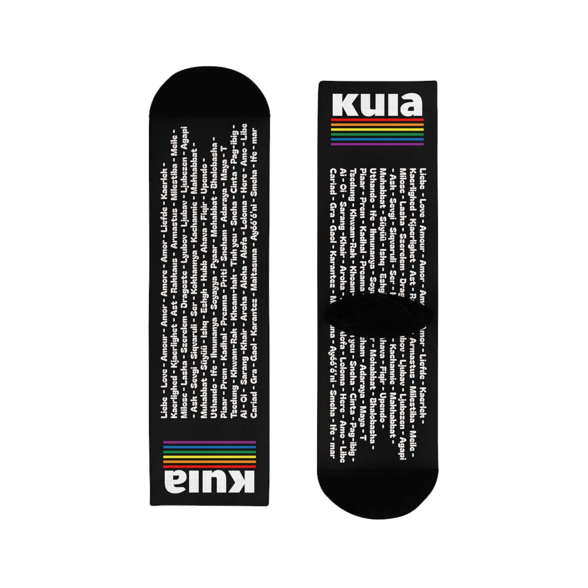 KUIA Love Language for everyone Socks