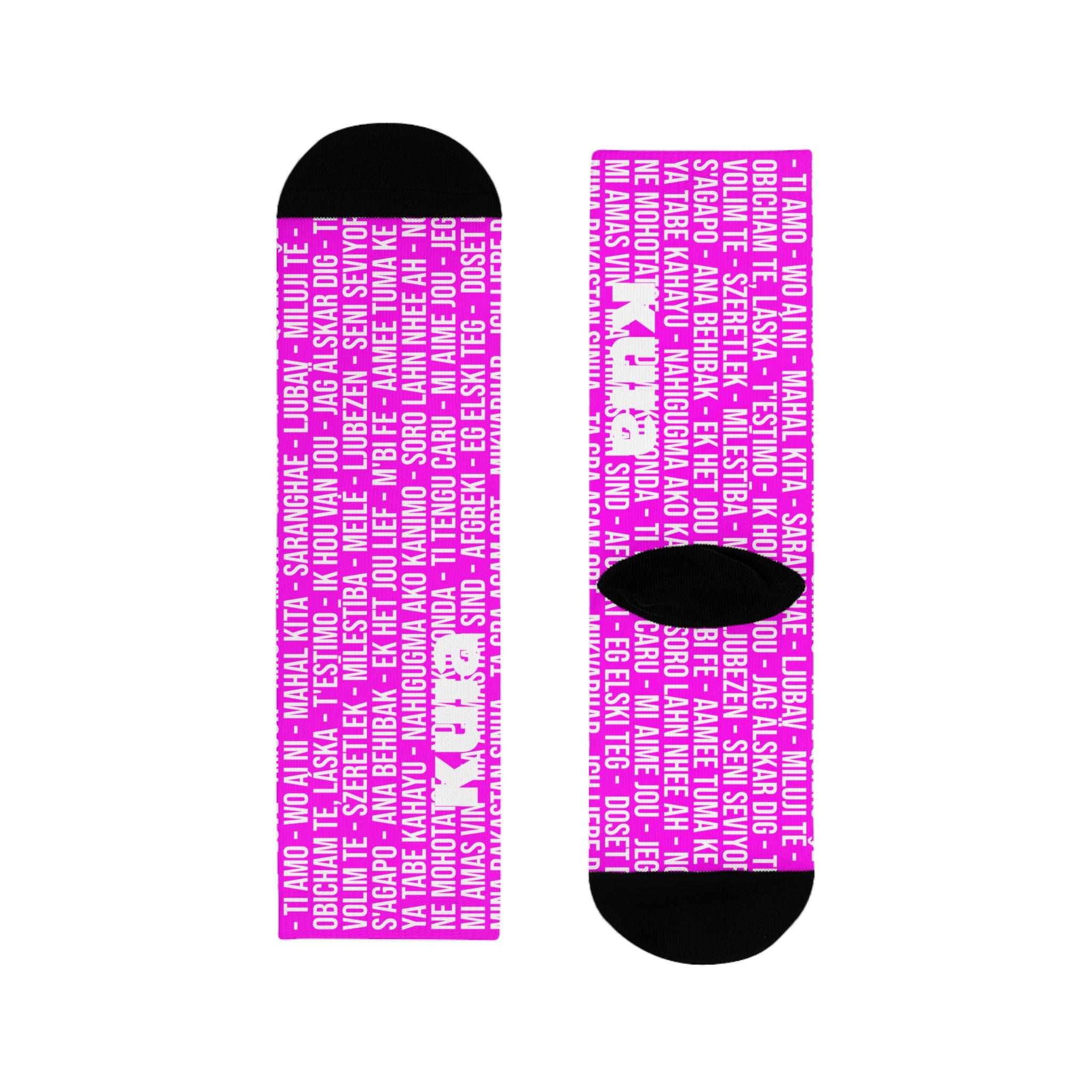 KUIA "Thousand LOL" Magenta Socks